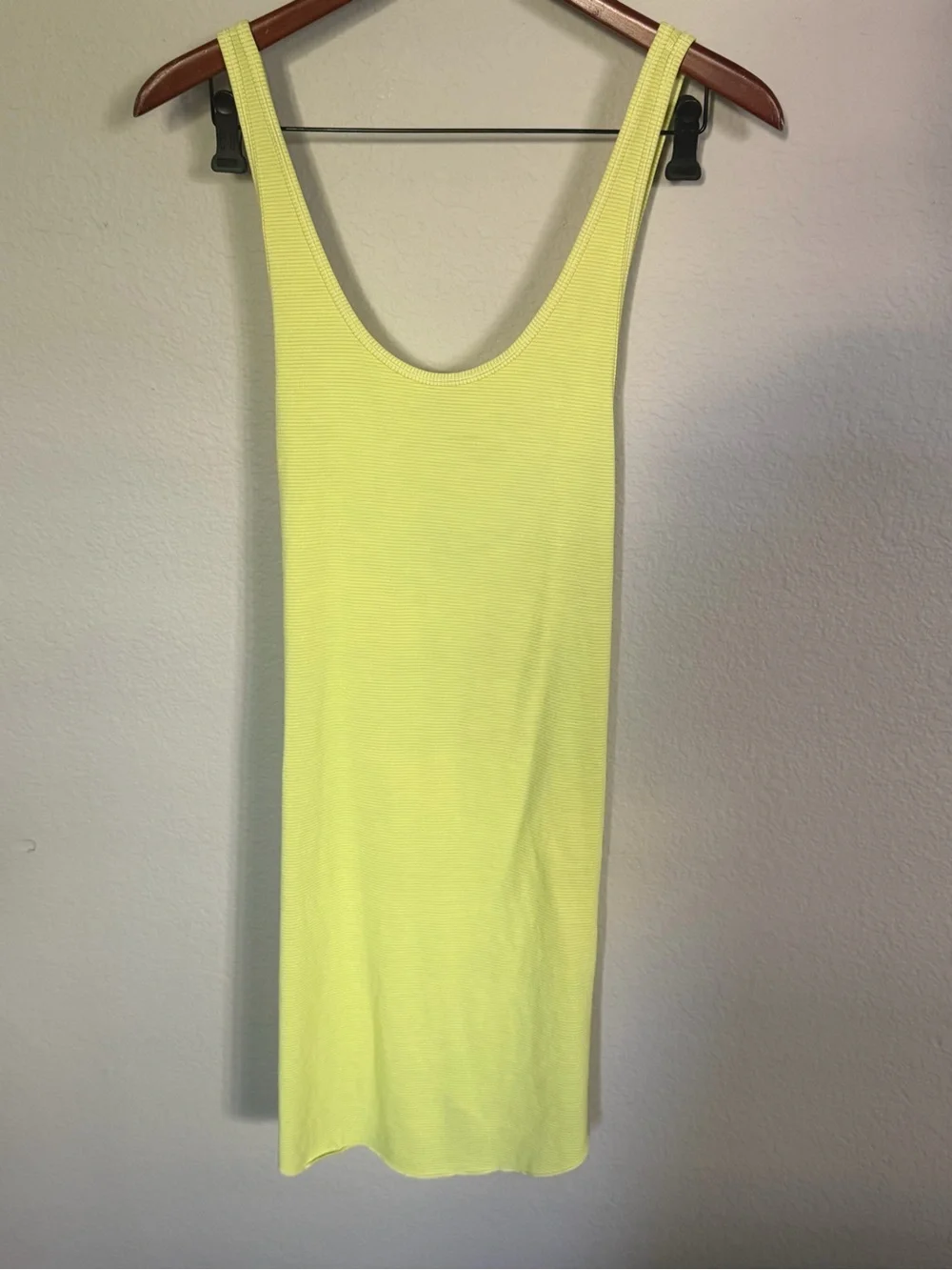 Lululemon Water Salty Swim Dress Heathered Clarity Yellow Large